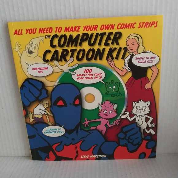 COMPUTER CARTOON KIT: ALL YOU NEED TO MAKE YOUR OWN Comic Strips Book With Disc - Picture 1 of 8